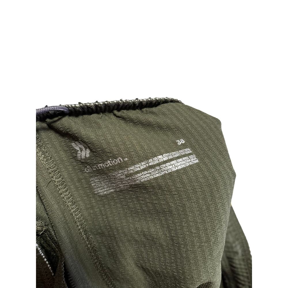 All in Motion Men's Athletic Shorts Olive Green Zip Pockets Size 38 - Picture 6 of 6
